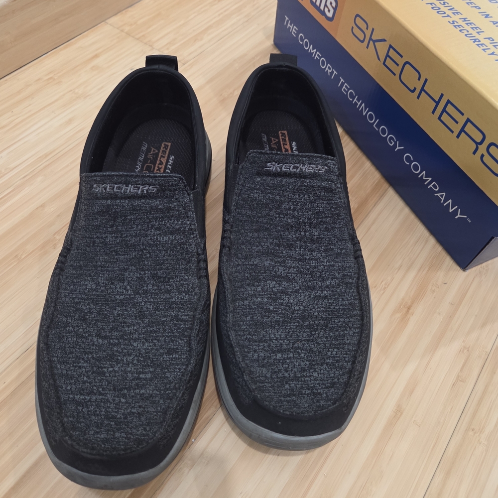 Skechers Men's Black Slip-On Shoes
